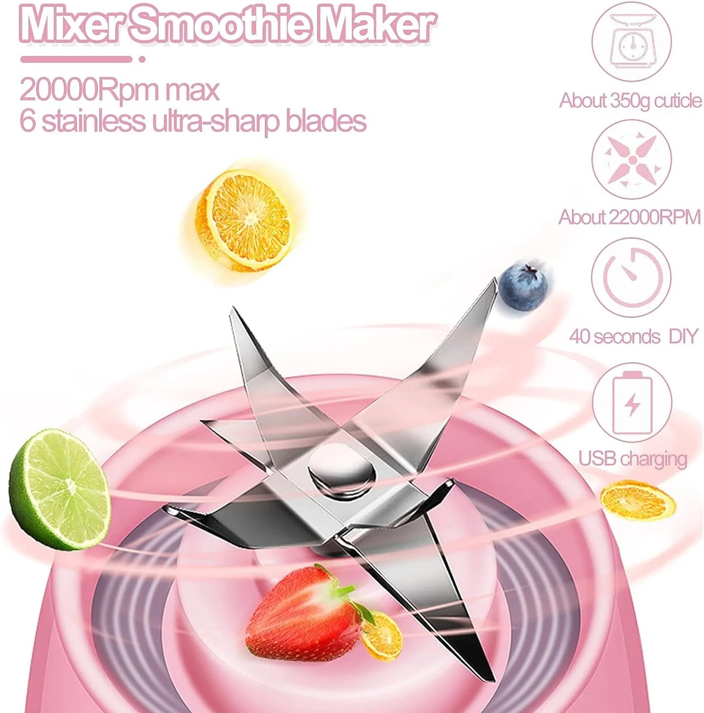 Portable Electric Fruit Juicer